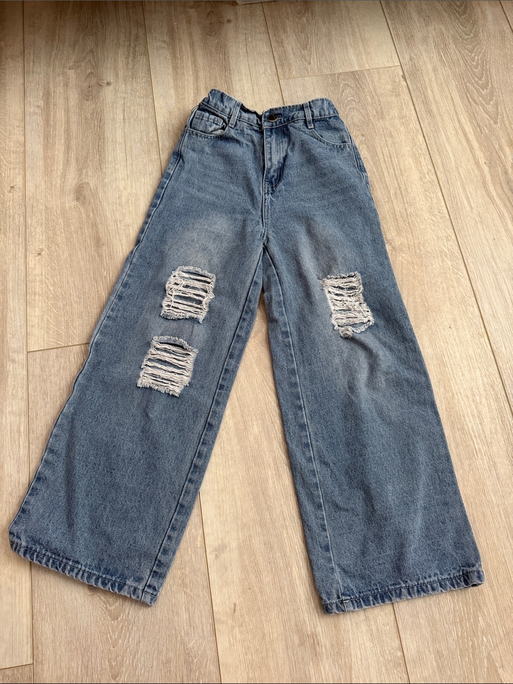 Girls JEANS BUNDLE Zara Gray, Zara Black, Amazon Light Blue, Art Class Cream - Picture 13 of 14